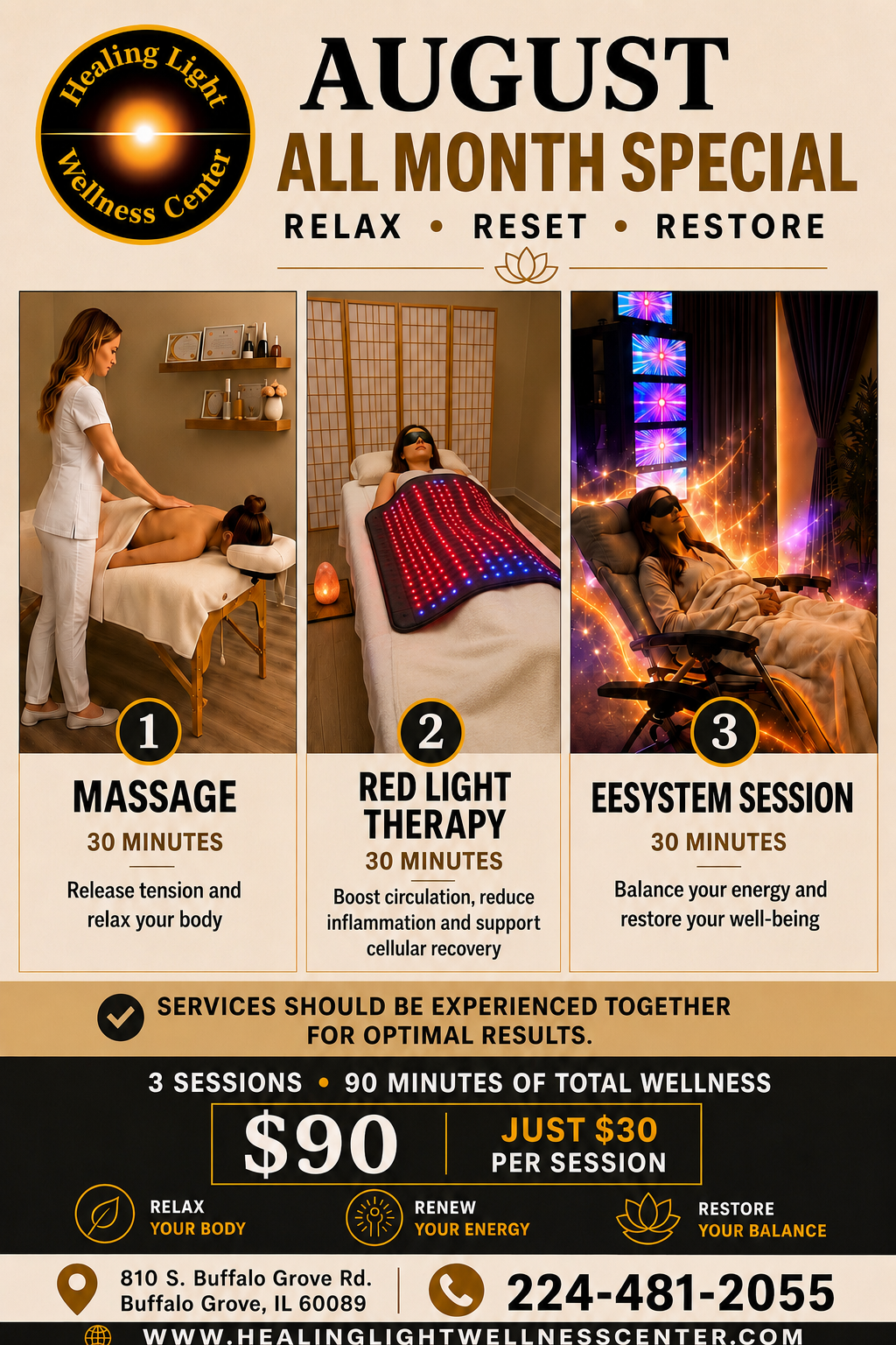 August Special Relax, Reset, Restore